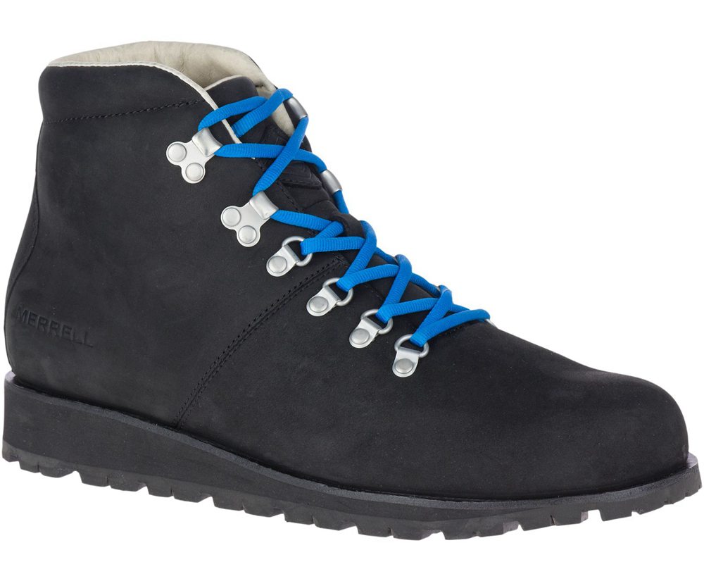 Merrell Boots Black - Wilderness Lt Waterproof - Mens 38CUZRENX